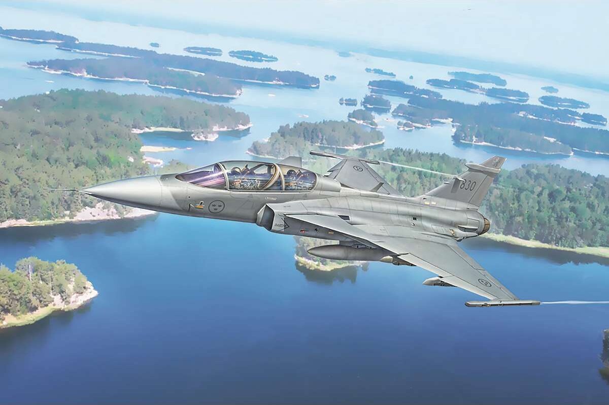 Italeri - Jas-39 Gripen Twin Seater Model Byggesæt - 1 72 - 91216