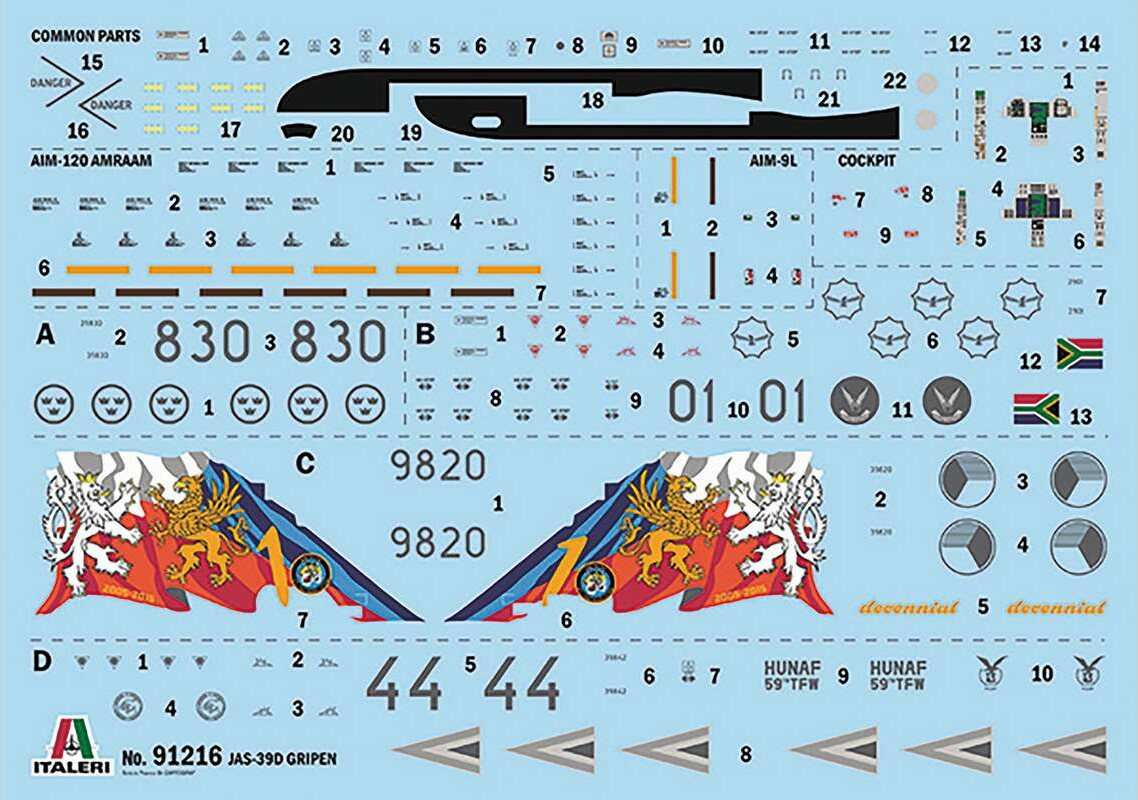 Italeri - Jas-39 Gripen Twin Seater Model Byggesæt - 1 72 - 91216