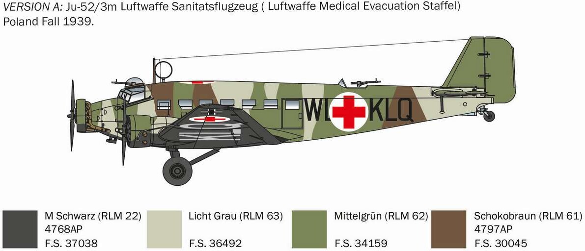 Italeri - Ju523M Fly Byggesæt - 1 72 - 0102S