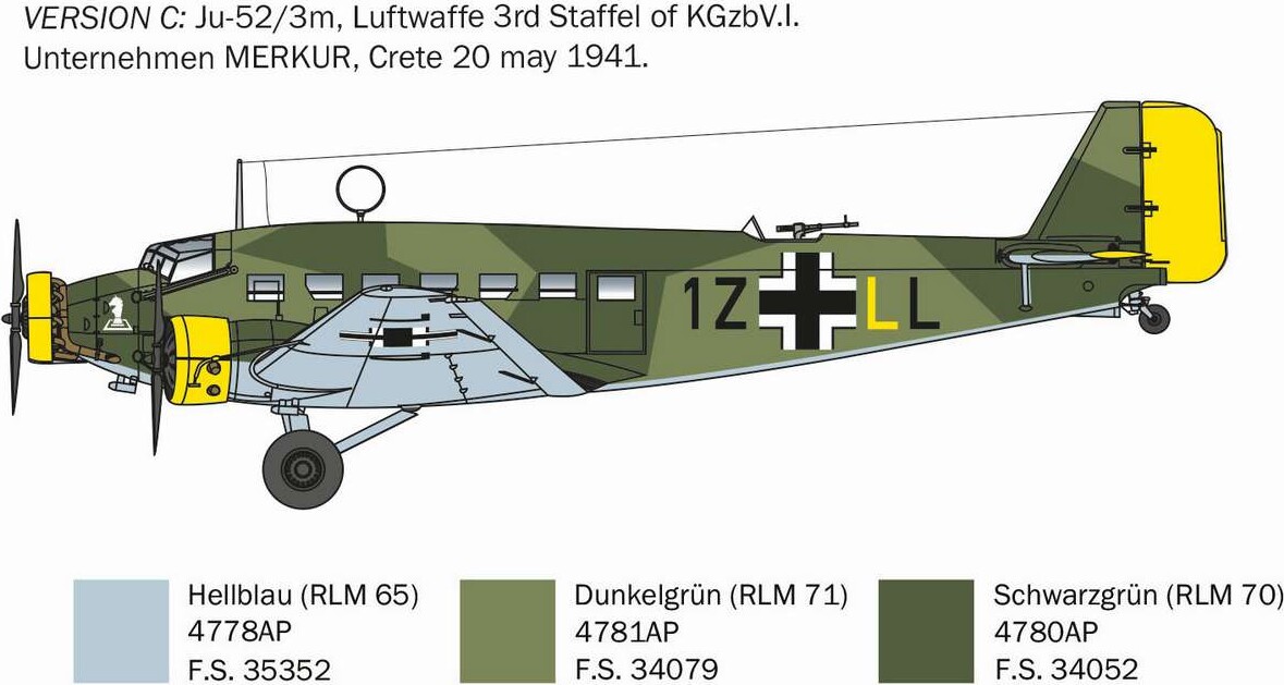 Italeri - Ju523M Fly Byggesæt - 1 72 - 0102S