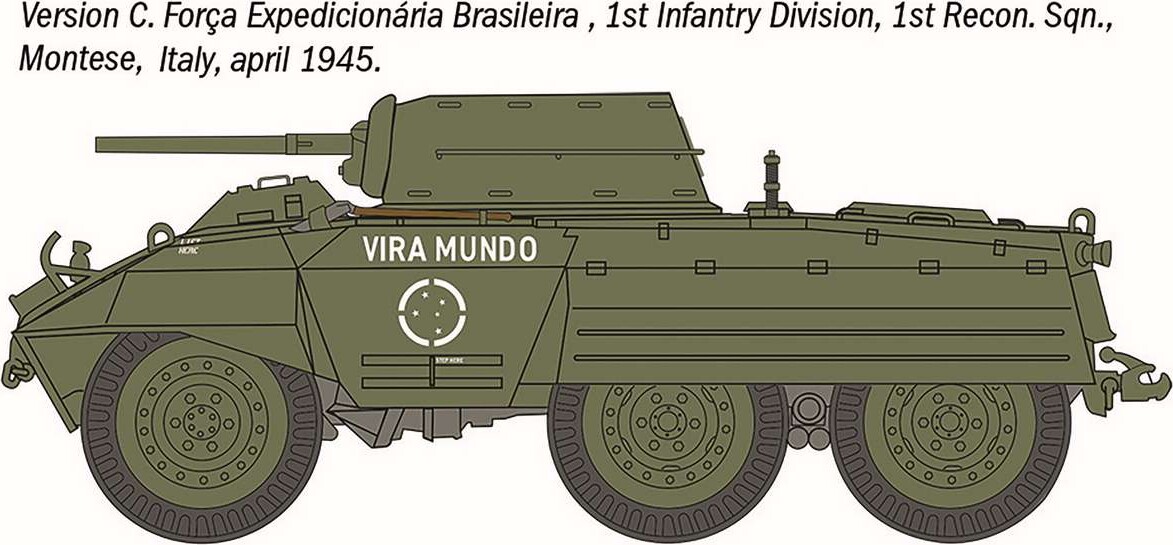 Italeri - M8 Greyhound M20 Armored Utility Car - 1 72 - 7087