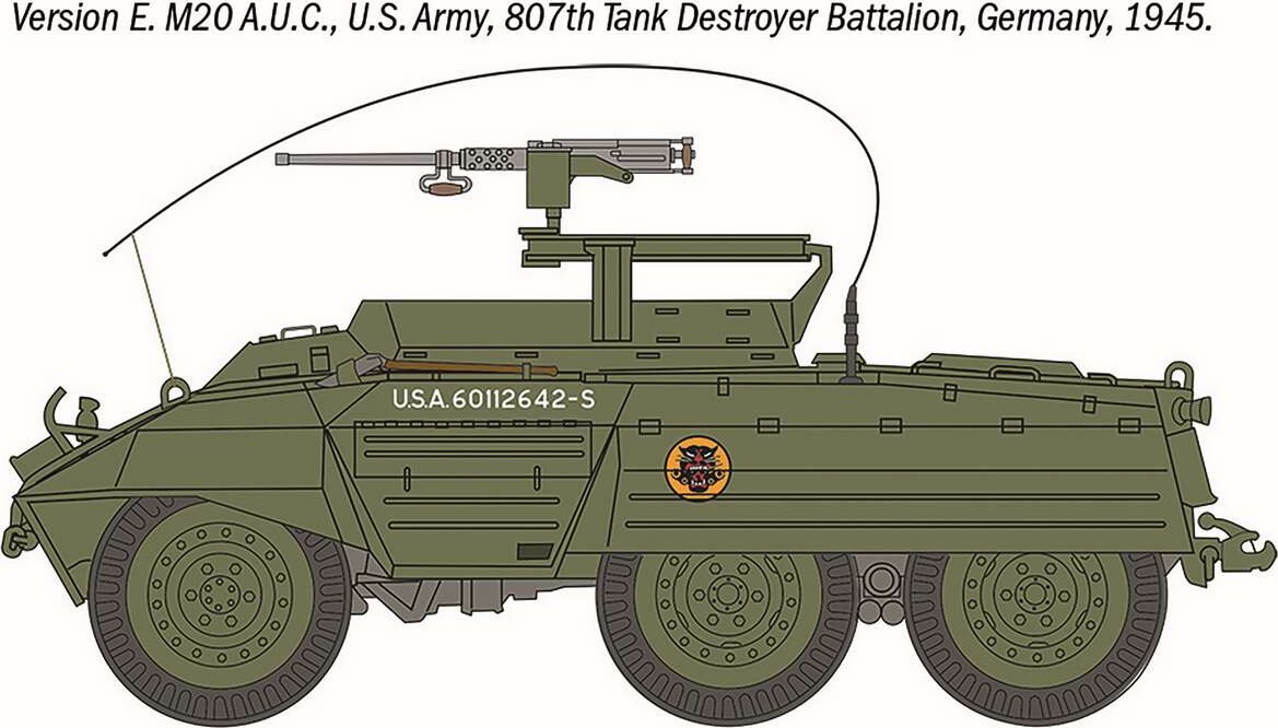 Italeri - M8 Greyhound M20 Armored Utility Car - 1 72 - 7087