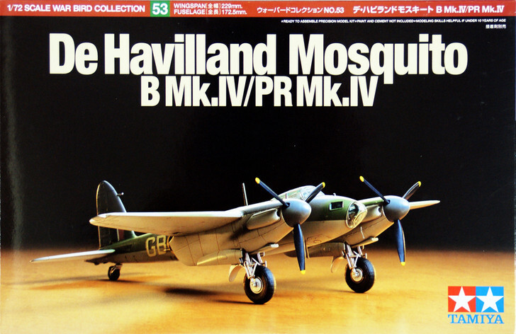 Tamiya - De Havilland Mosquito B Mkiv Fly Byggesæt - 1 72 - 60753