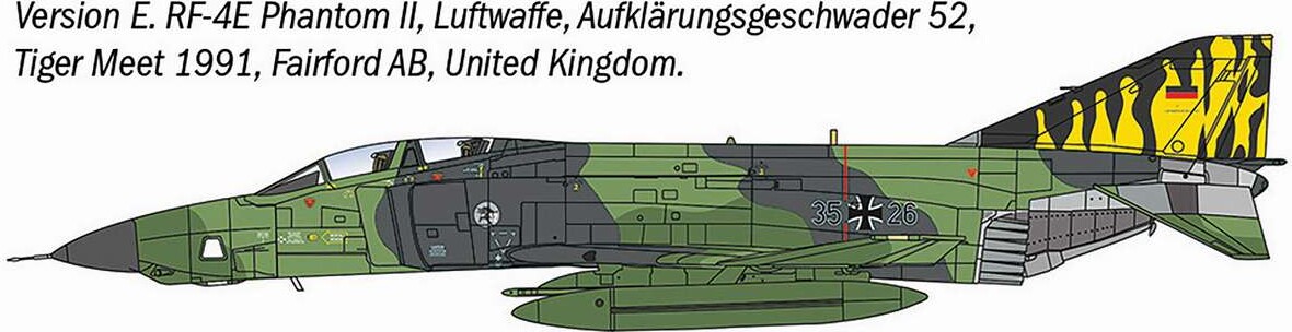 Italeri - Rf-4 Ce Phantom Ii Model Fly Byggesæt - 1 72 - 1477