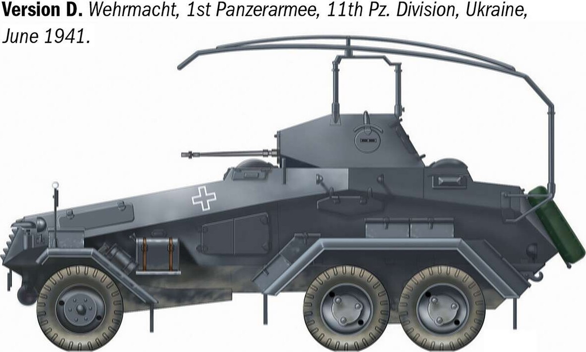 Italeri 97032 - Sd Kfz 232 6 Rad Model Bil Byggesæt - 1 72