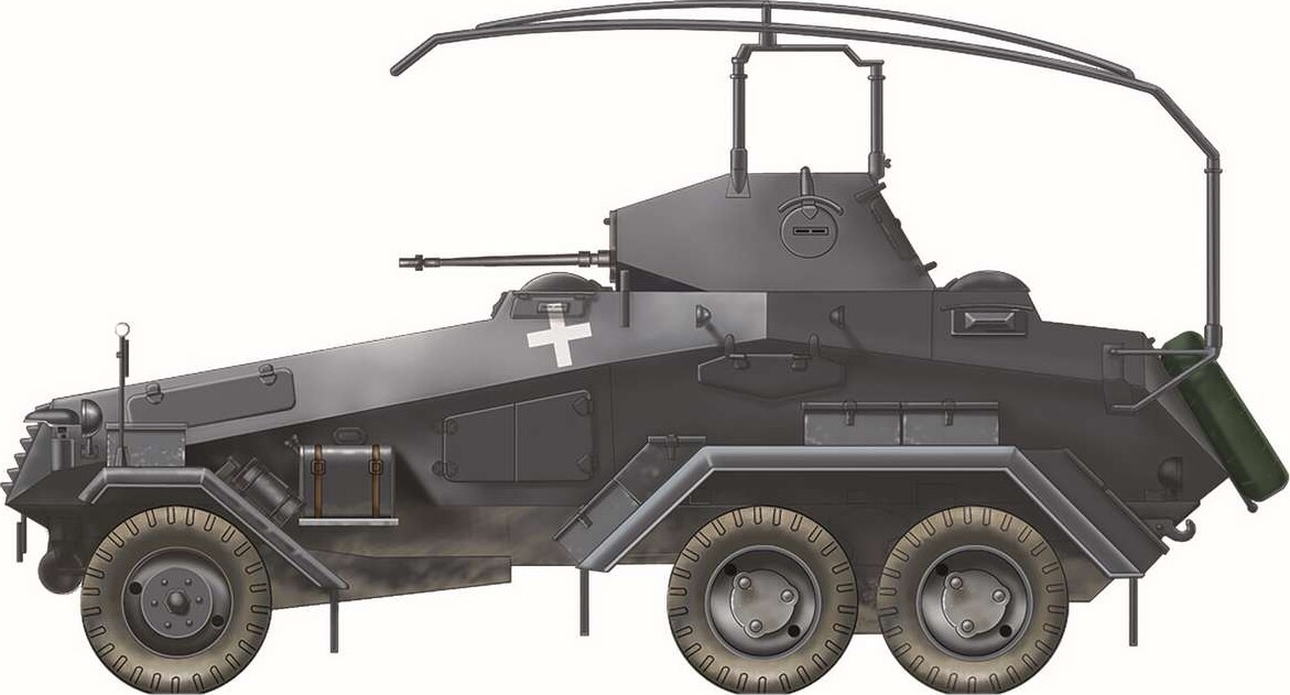 Italeri 97032 - Sd Kfz 232 6 Rad Model Bil Byggesæt - 1 72