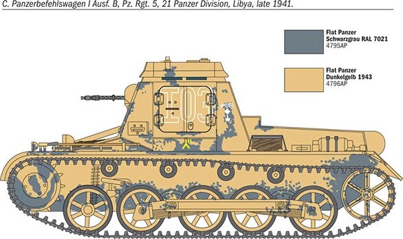 Italeri - Sdkfz 265 Panzerbefehlswagen Byggesæt - 1 72 - 7072