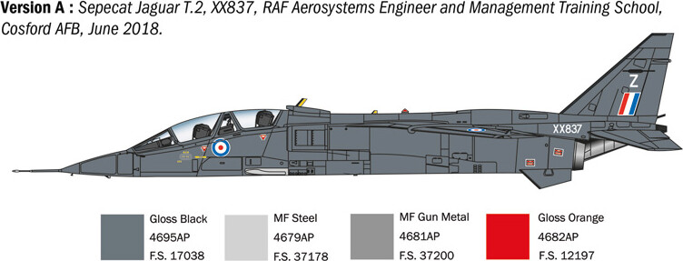 Italeri - 1 72 Sepecat Jaguar T2 Modelfly Byggesæt - 1470S