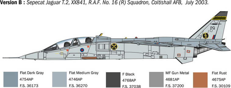 Italeri - 1 72 Sepecat Jaguar T2 Modelfly Byggesæt - 1470S