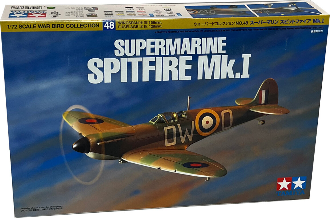 Tamiya - Supermarine Spitfire Mki Fly Byggesæt - 1 72 - 60748