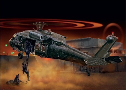 Italeri - Uh-60 Black Hawk Night Raid Helikopter - 1 72 - 1328