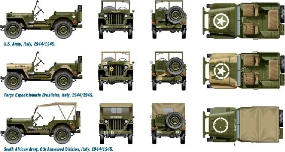 Italeri - Willy Jeep 14 Ton 4X4 Bil Byggesæt - 1 72 - 7506S