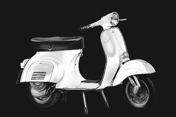 Italeri - Vespa 125 Primavera Scooter Byggesæt - 1 9 - 4633