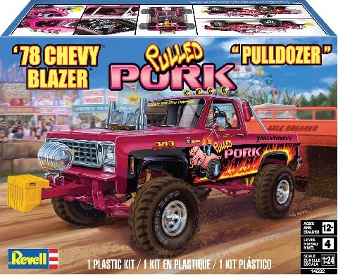 Revell - 1978 Chevy Blazer Pulldozer Modelbil Byggesæt - 14532