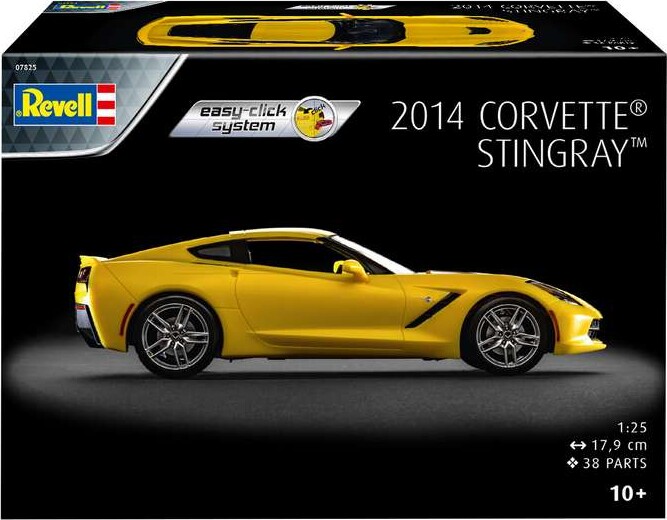 Revell - 2014 Corvette Stingray Bil Byggesæt - Easy Click - 1 25 - 07825