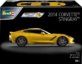 Revell - 2014 Corvette Stingray Bil Byggesæt - Easy Click - 1 25 - 07825