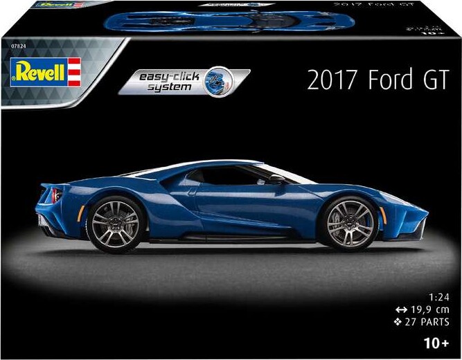Revell - 2017 Ford Gt Bil Byggesæt - 1 24 - Easy Click - 07824