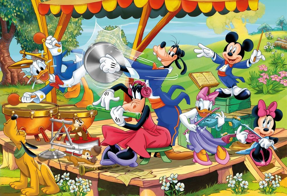 Disney Puslespil - Mickey And Friends - Maxi - Clementoni - 24 Brikker