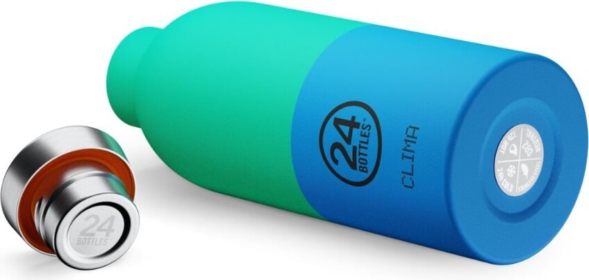 24Bottles - Clima - Wave - Blå Grøn - 500 Ml