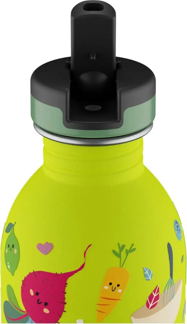 24Bottles - Urban Bottle - Veggie Friends - Lime - 250 Ml