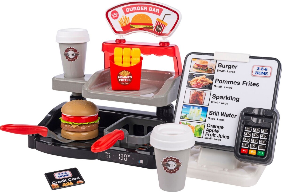 Burger Butik Legetøj Med Lyde - 3-2-6