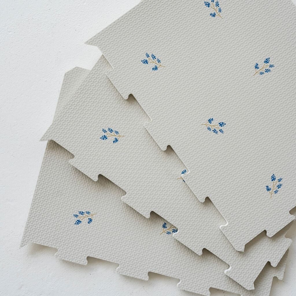 3 Sprouts - Skumgulv Til Børn - Blueberry Taupe - 171X123X1 Cm