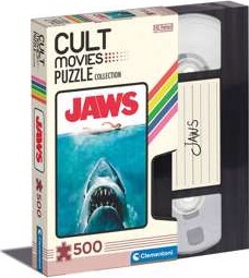 Clementoni Puslespil - Jaws - Cult Movies Collection - 500 Brikker