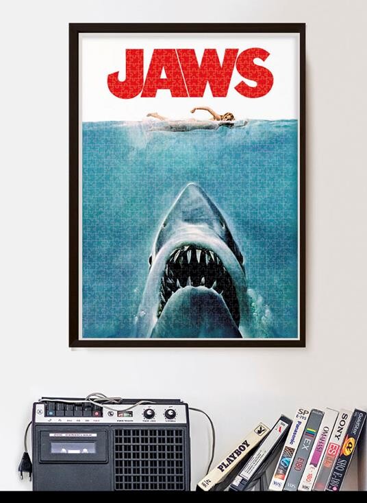 Clementoni Puslespil - Jaws - Cult Movies Collection - 500 Brikker