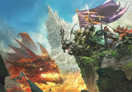 Clementoni Puslespil - Dungeons Dragons 2 - Gaming - 500 Brikker