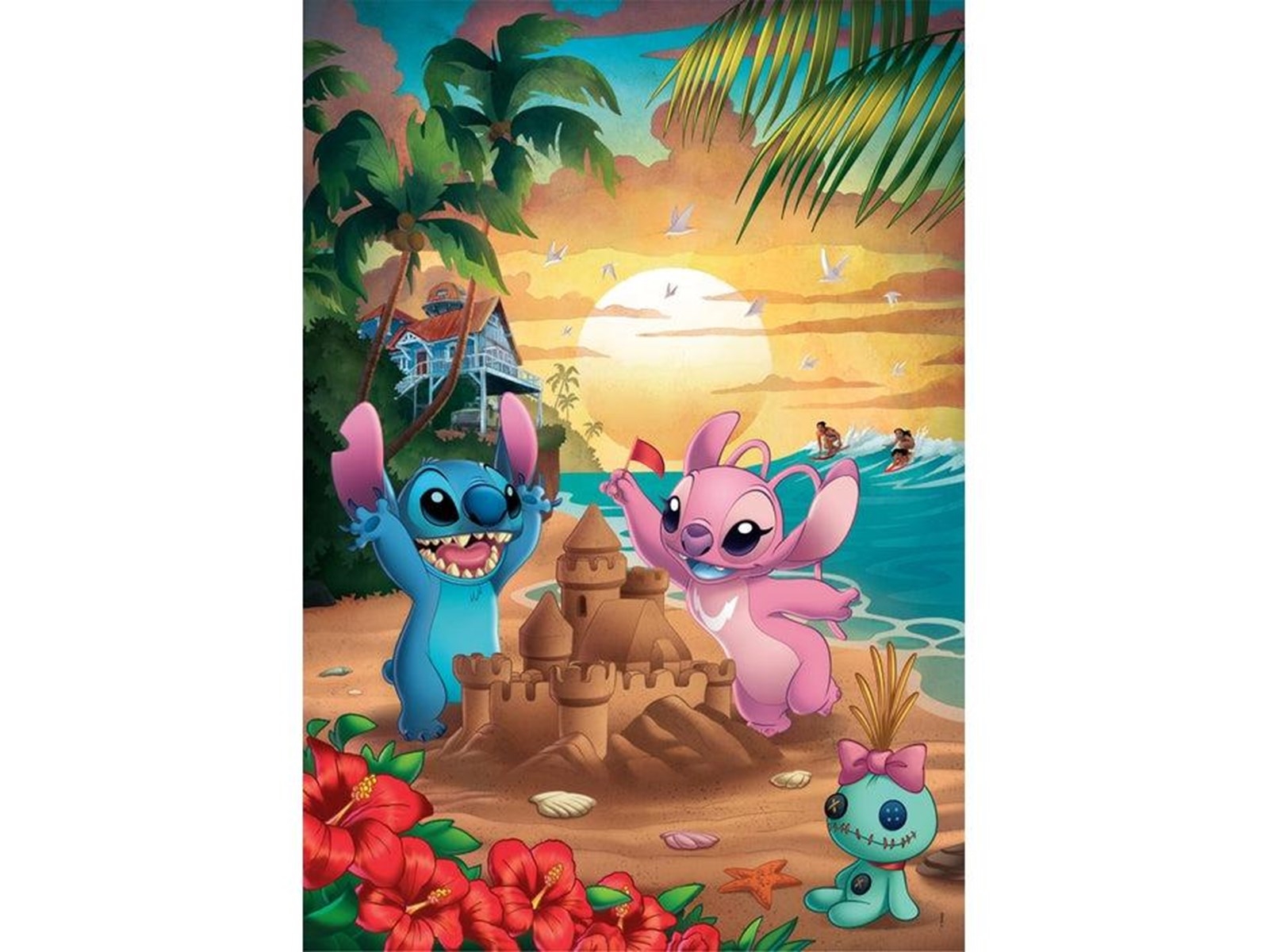 Stitch Puslespil - Disney - High Quality - 500 Brikker - Clementoni