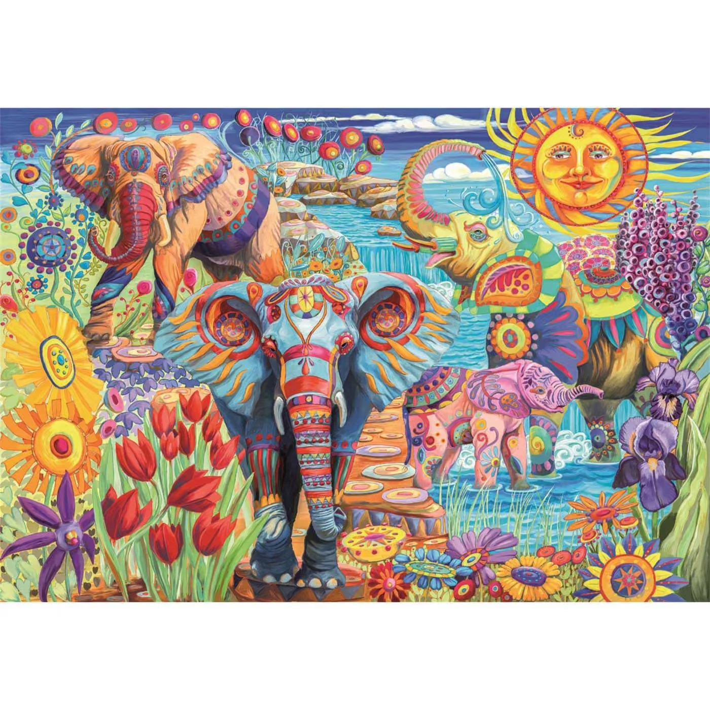 Clementoni Puslespil - Elephant S Carnival - High Quality - 500 Brikker