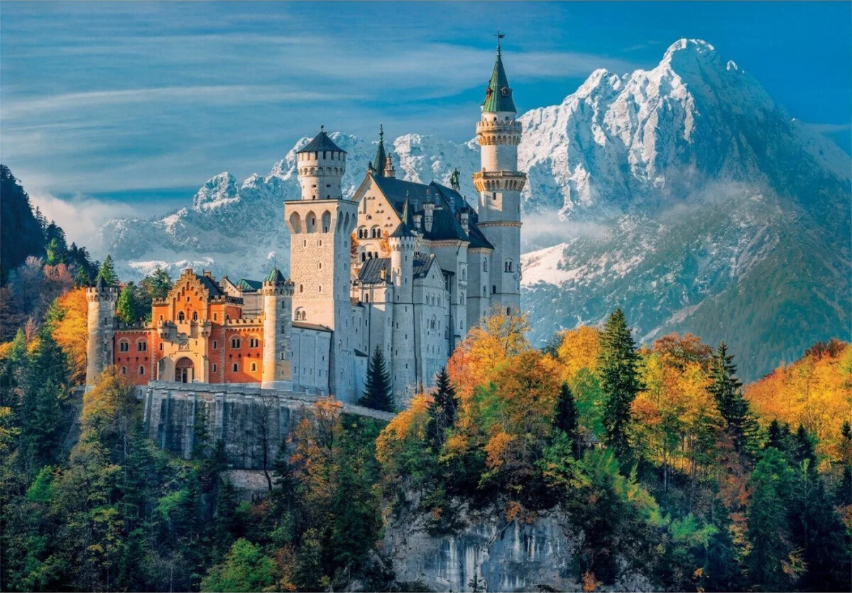Clementoni Puslespil - Neuschwanstein - High Quality - 500 Brikker