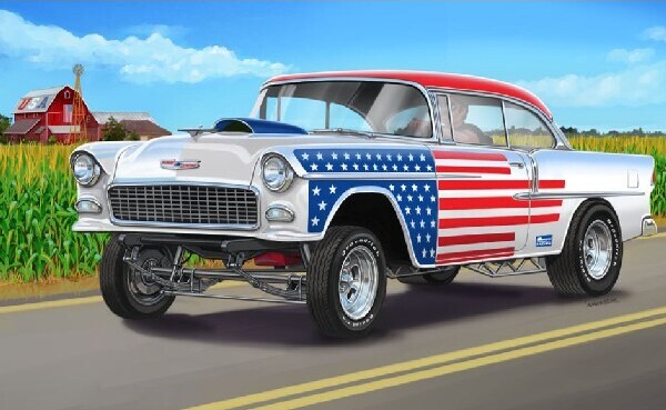 Revell - 55 Chevy Bel Air Bil Byggesæt - 1 24 - Level 4 - 14519