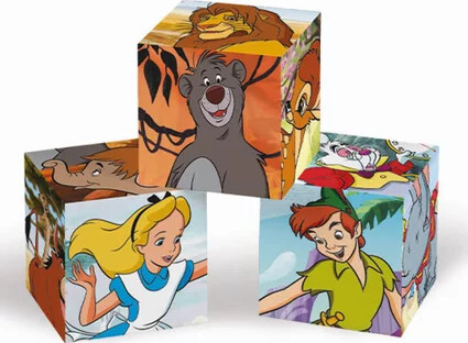 Disney Puslespil - Classics - 6 Kuber - Clementoni