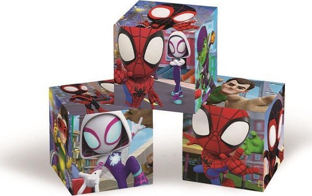 Spidey Puslespil - Marvel - 6 Kuber - Clementoni