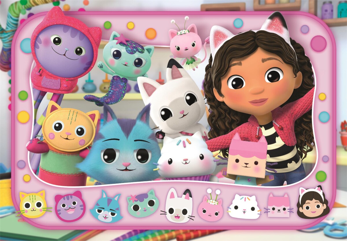 Gabbys Dukkehus Puslespil - Maxi - 60 Brikker - Clementoni