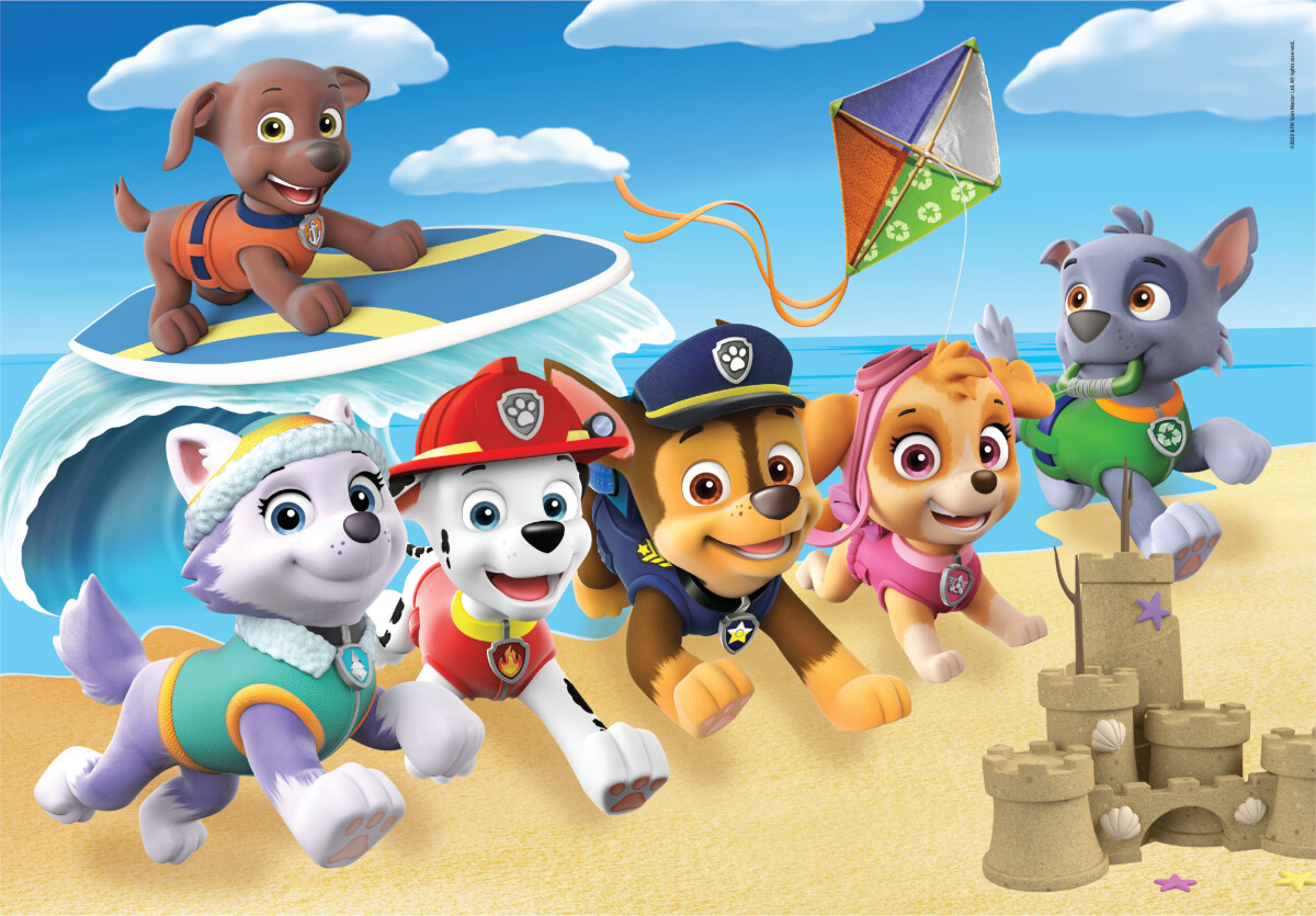 Paw Patrol Puslespil - Super Color - Clementoni - 60 Brikker