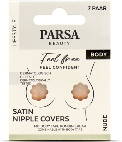 Nipple Covers - Satin - Nude - 7 Par - Parsa Beauty