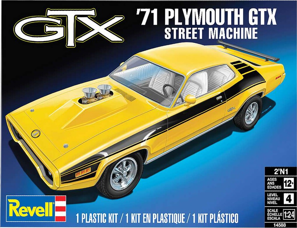 Revell 14588 - Gtx 71 Plymouth Street Machine Byggesæt - 1 24