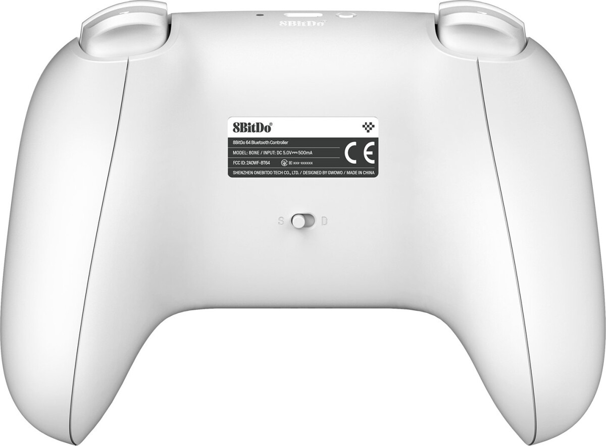 8Bitdo 64 Bluetooth Controller White