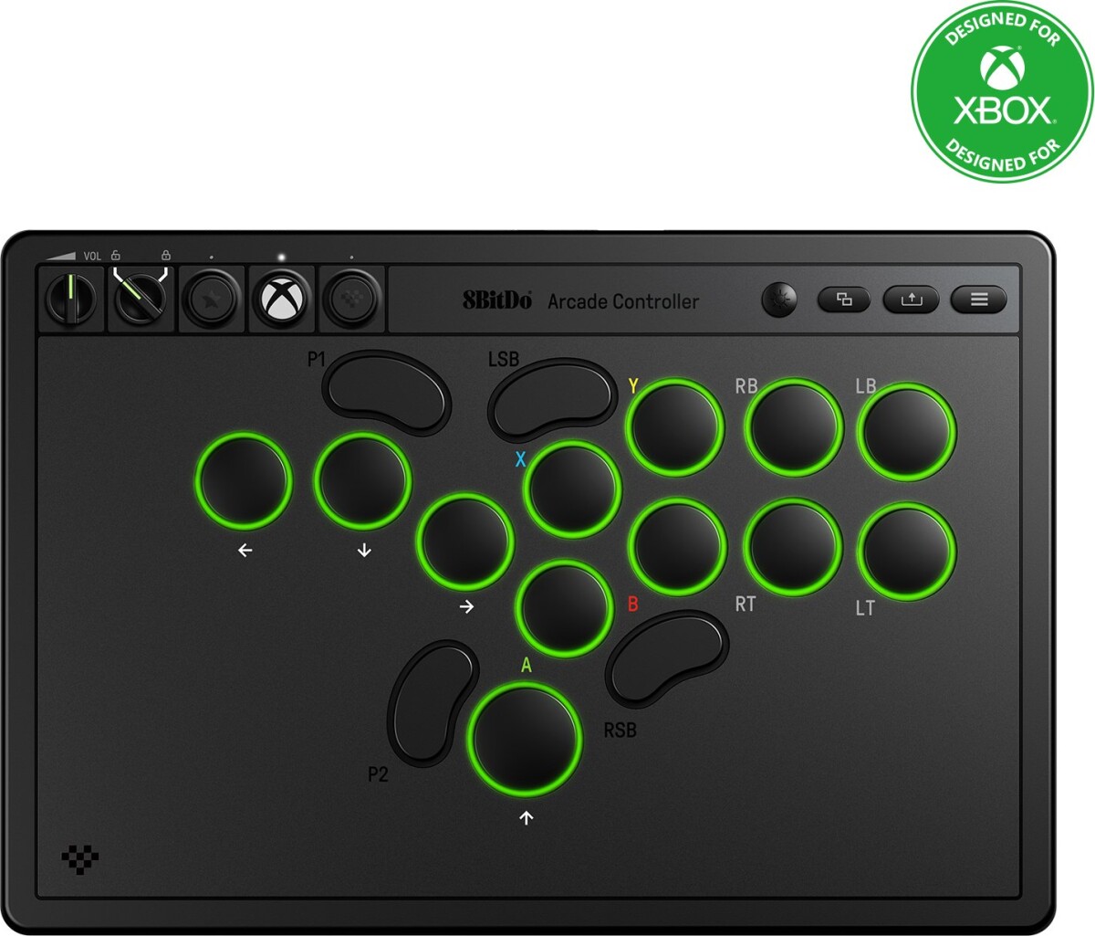 8Bitdo - Arcade Controller Xboxpc - Black