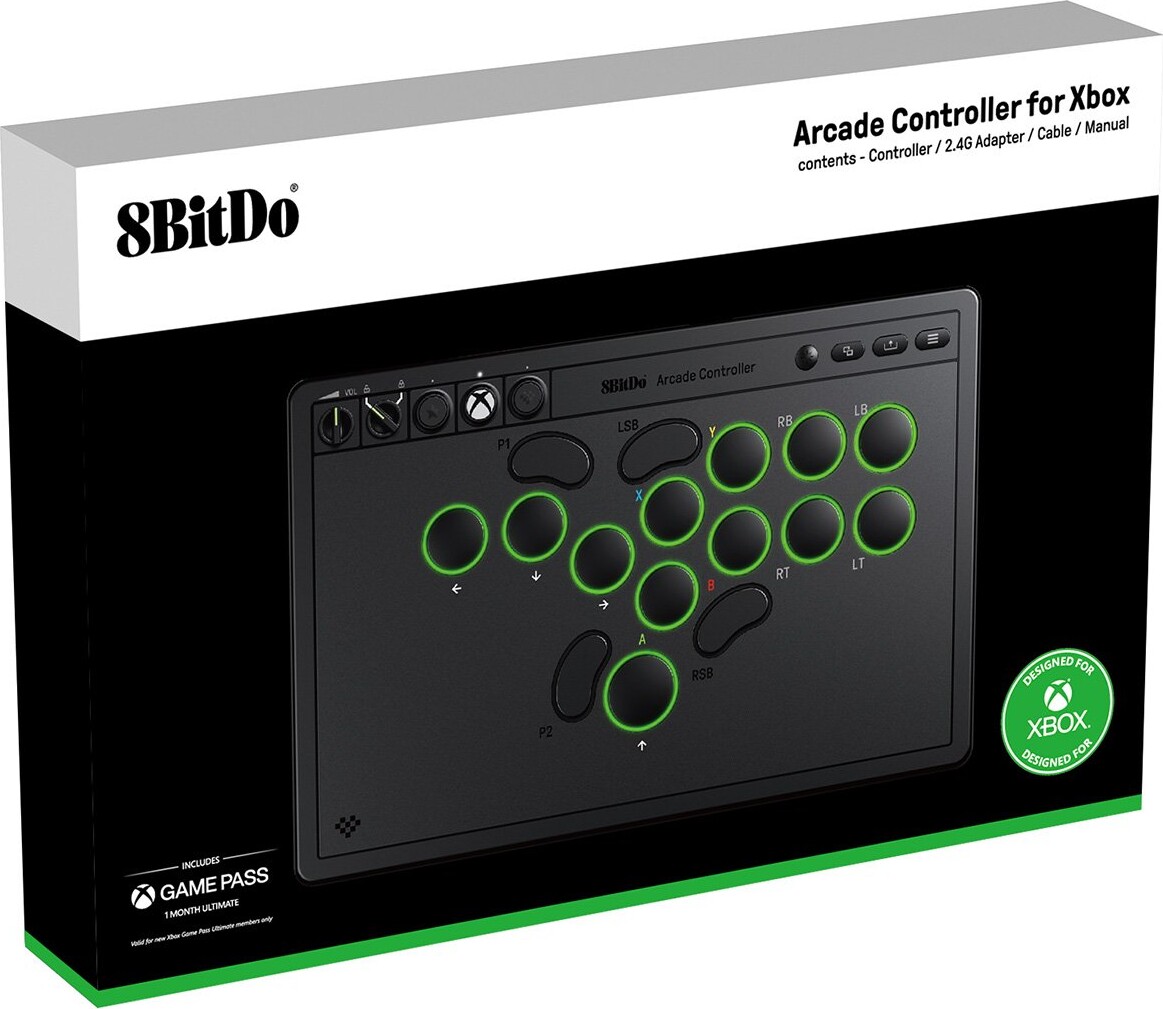 8Bitdo - Arcade Controller Xboxpc - Black