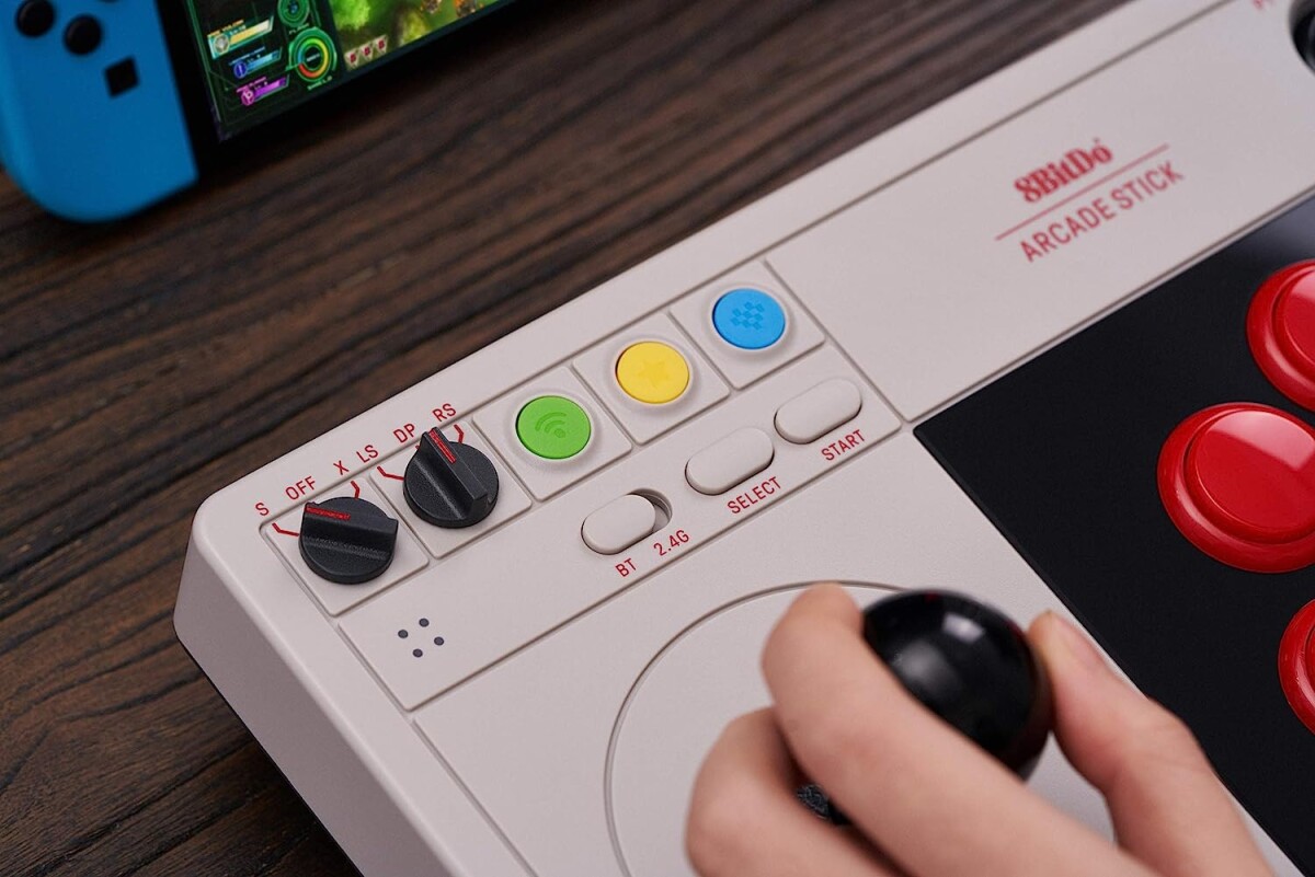 8Bitdo - Arcade Stick 24G - Controller Til Pc Nintendo Switch