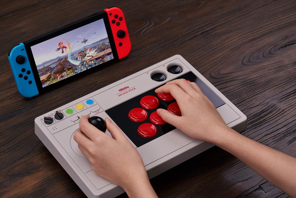 8Bitdo - Arcade Stick 24G - Controller Til Pc Nintendo Switch