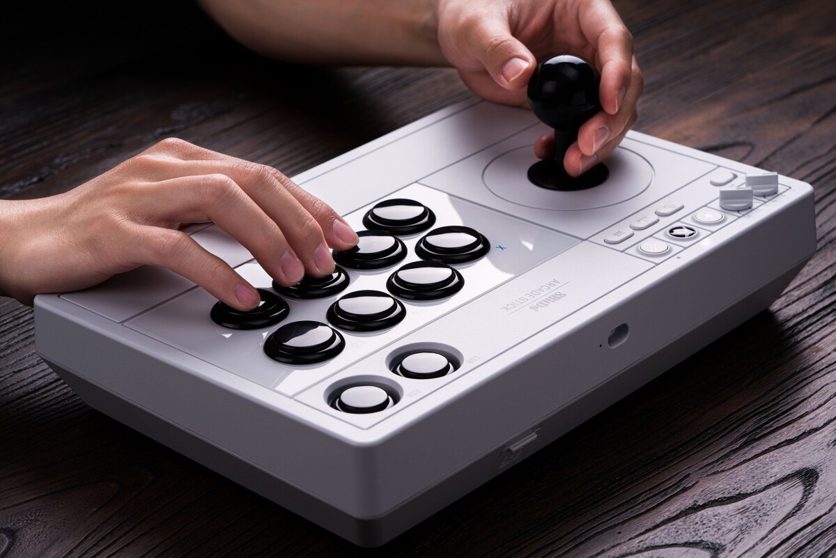 8Bitdo - Arcade Stick 24G - Controller Til Xbox Pc - Hvid