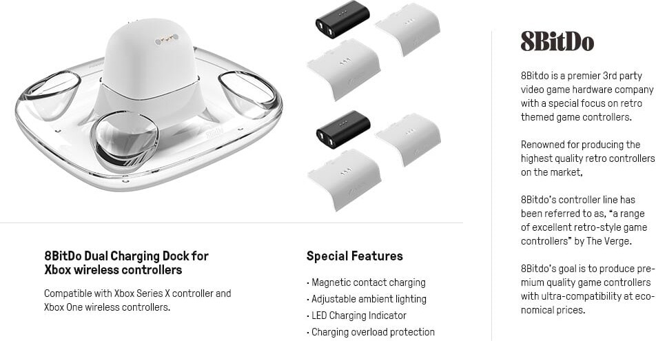 8Bitdo Dual Charging Dock