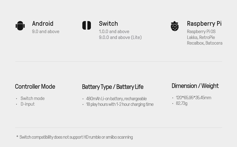 8Bitdo Lite 2 Bt Gamepad - Pink