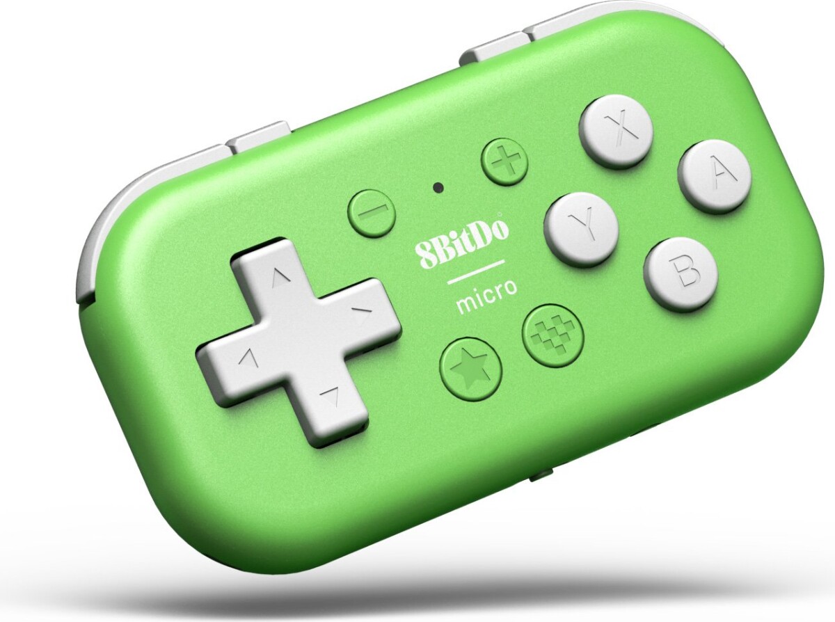 8Bitdo - Micro - Bluetooth Controller Til Android Pc Macos - Grøn