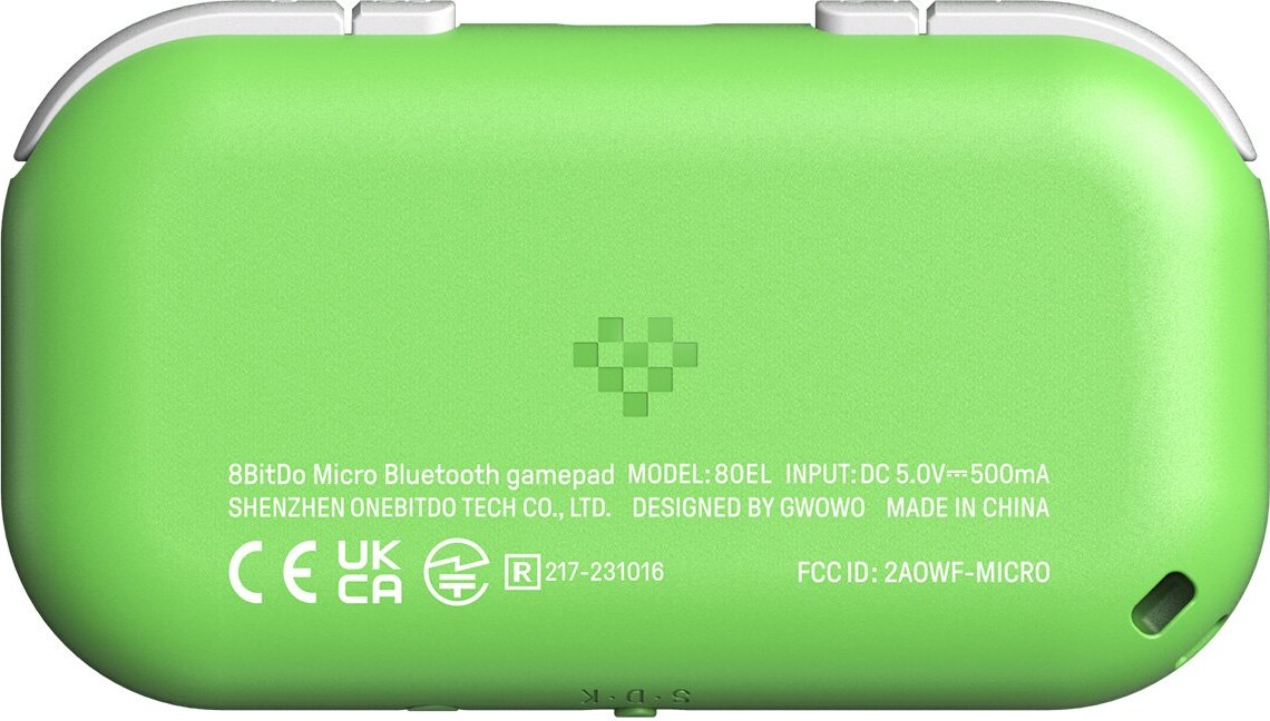 8Bitdo - Micro - Bluetooth Controller Til Android Pc Macos - Grøn