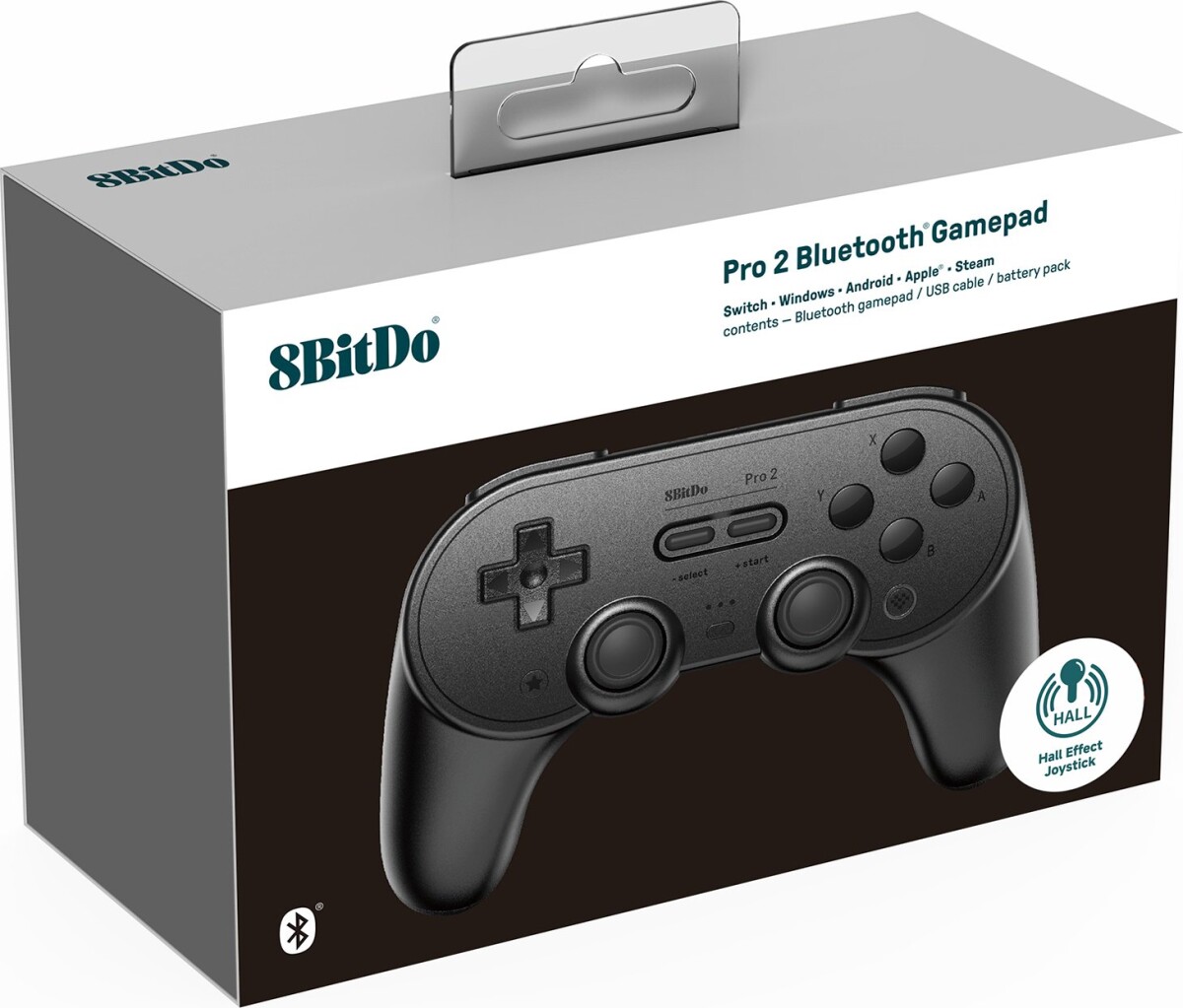 8Bitdo - Pro 2 - Controller Til Switch Pc Android Mac - Sort